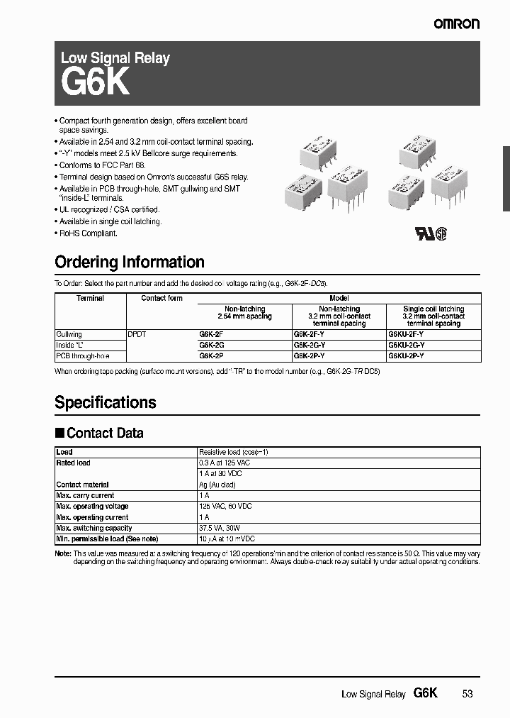 G6K-2F-Y-DC5_6602161.PDF Datasheet