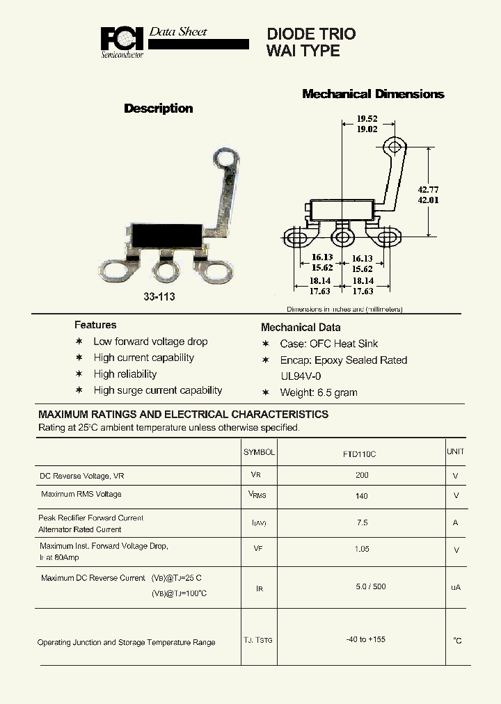 FTD110C_6602153.PDF Datasheet