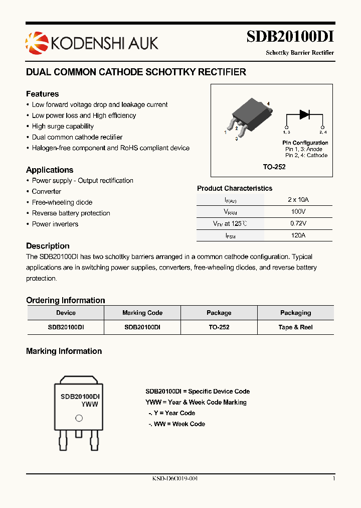 SDB20100DI_6602633.PDF Datasheet