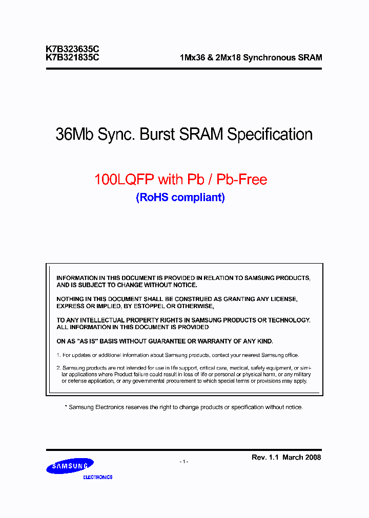 K7B323635C_6609000.PDF Datasheet