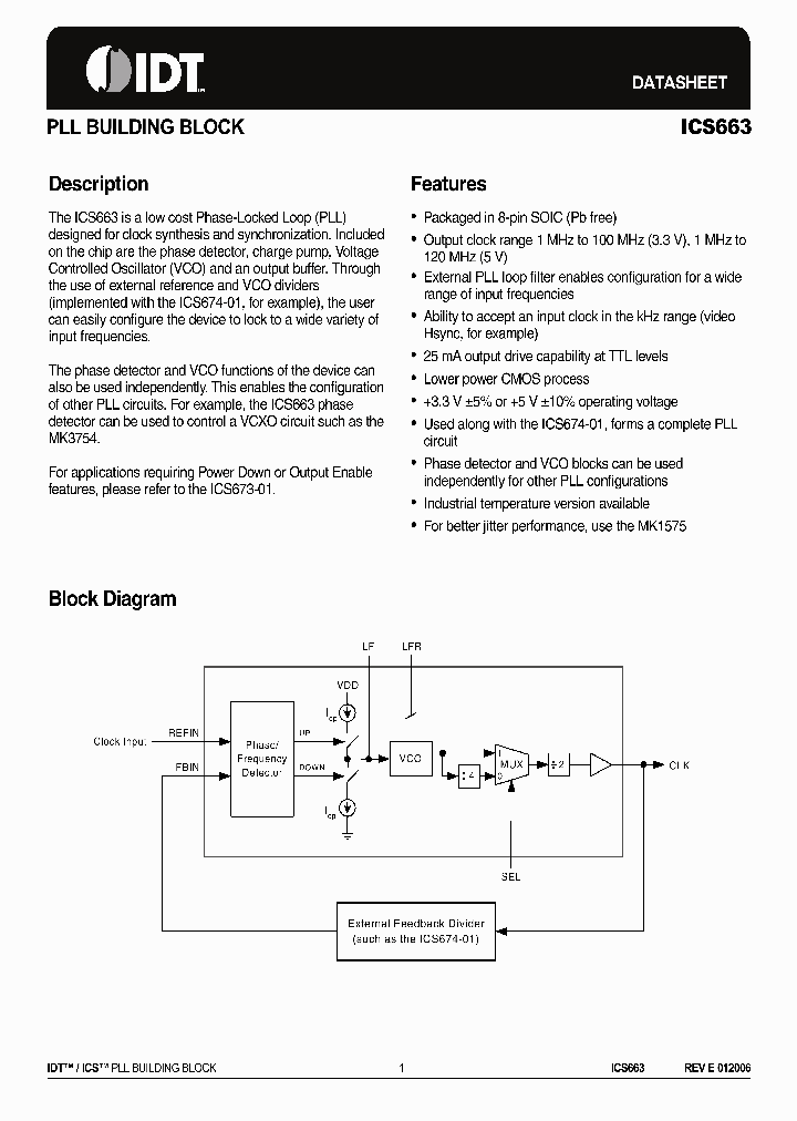 ICS663_6609015.PDF Datasheet