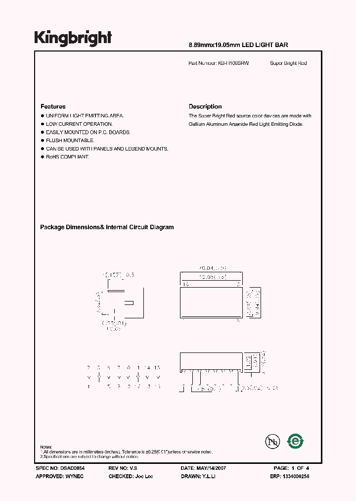 KBH100SRW_6614110.PDF Datasheet