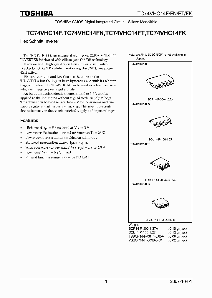 VHC14FT_6615120.PDF Datasheet