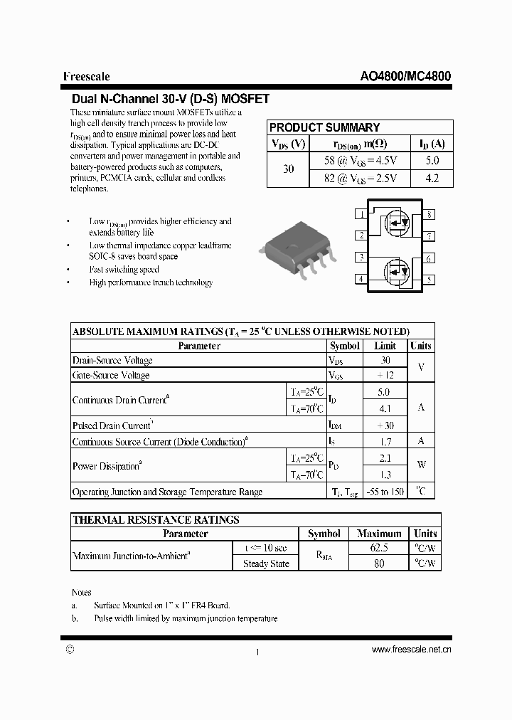 AO4800_6625216.PDF Datasheet