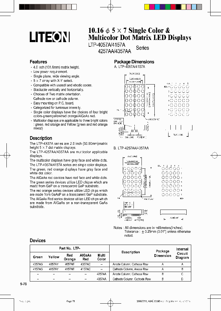 LTP-4157AY_6617815.PDF Datasheet