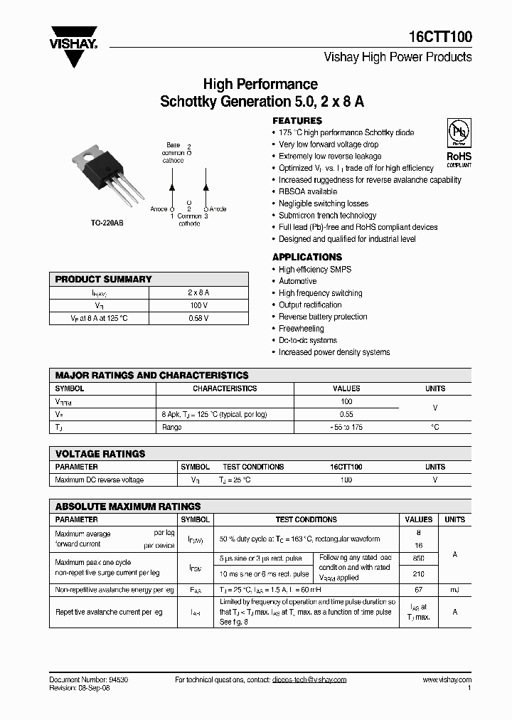 16CTT100_6617764.PDF Datasheet