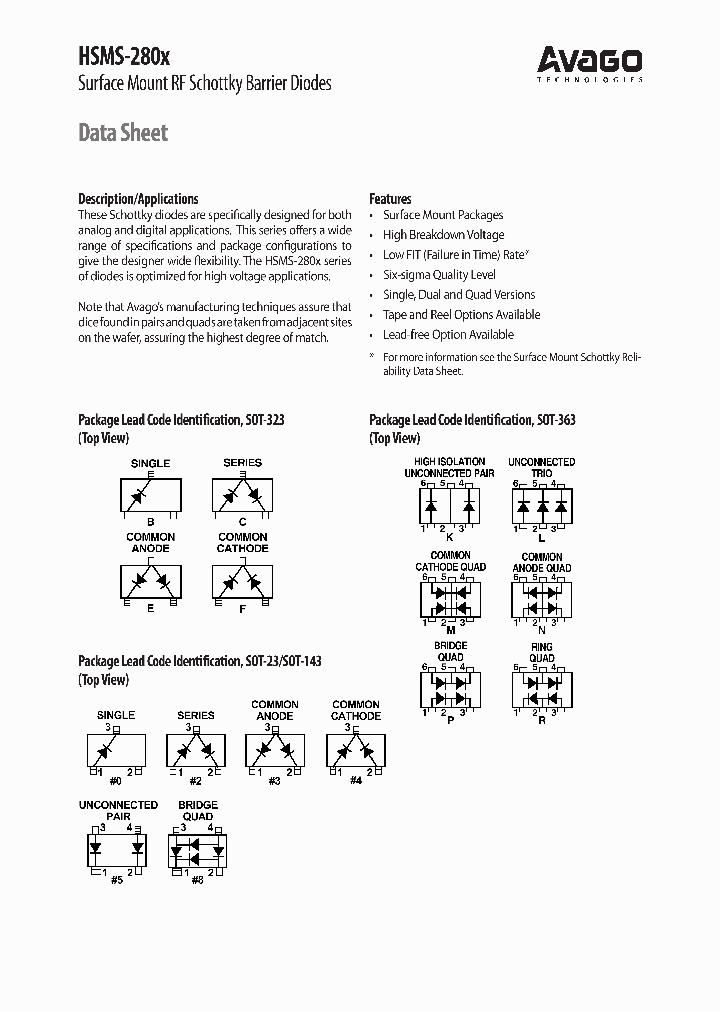 HSMS-2808-BLK_6622474.PDF Datasheet