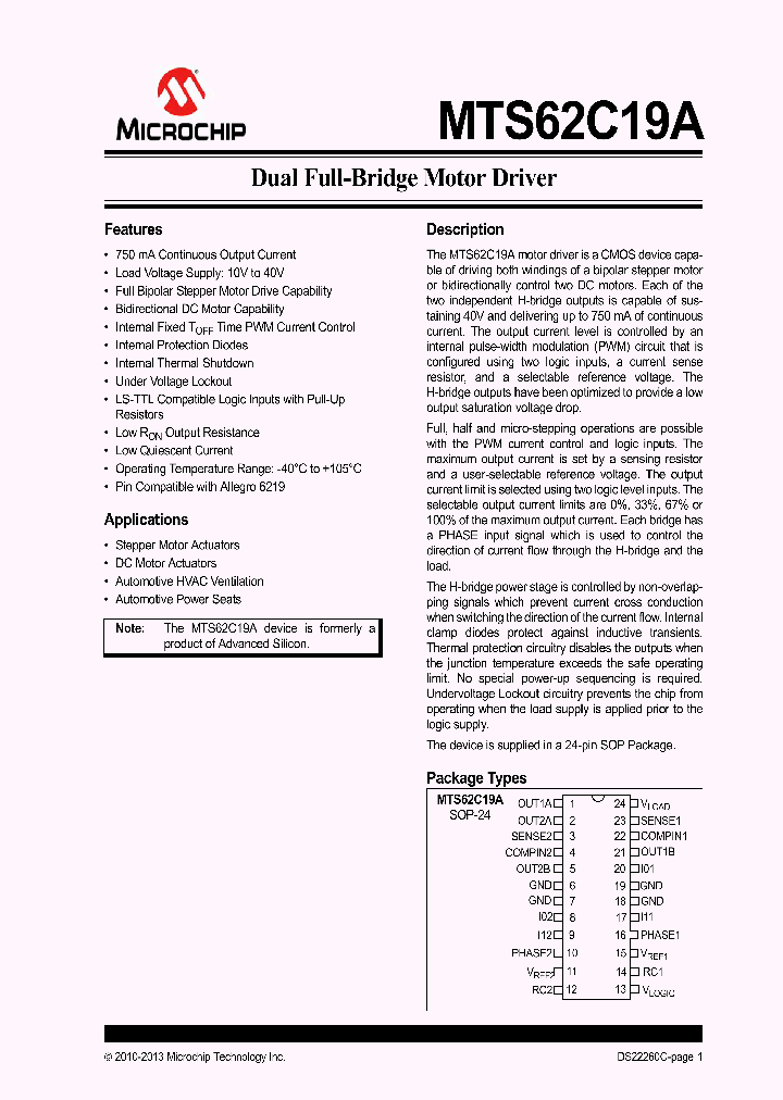 MTS62C19A_6650301.PDF Datasheet