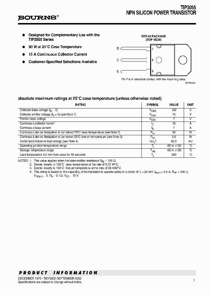 TIP3055_6621665.PDF Datasheet