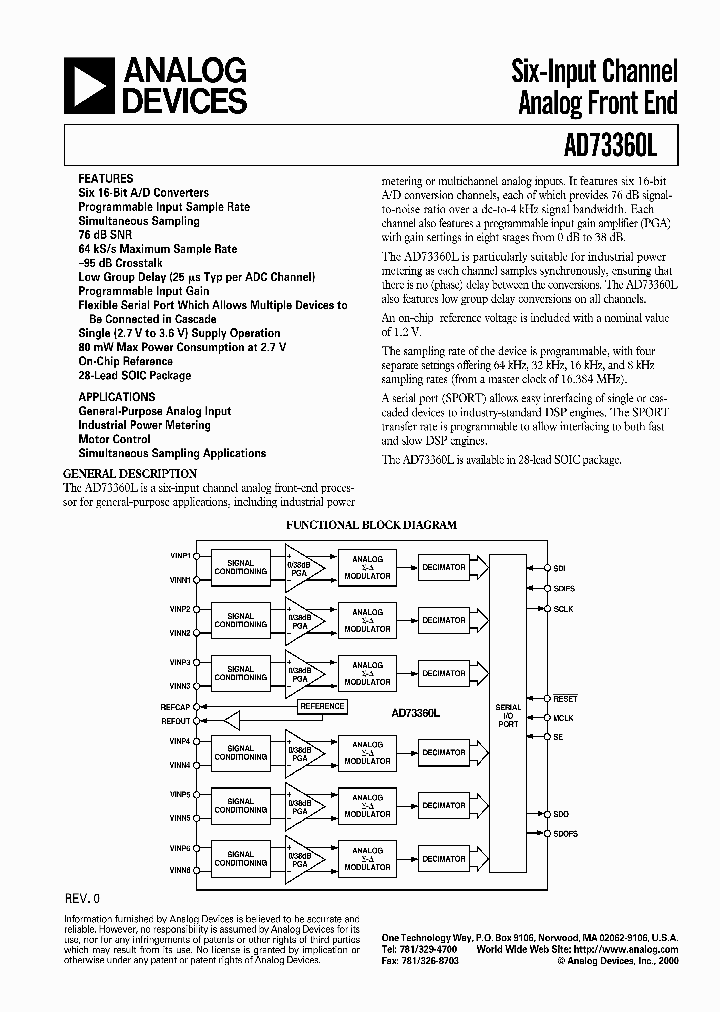 AD73360LAR_6624749.PDF Datasheet