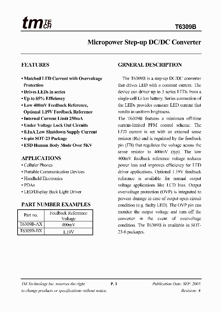 T6309B_6629102.PDF Datasheet