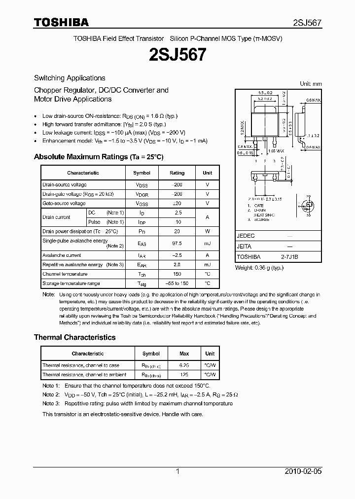 2SJ567_6632284.PDF Datasheet
