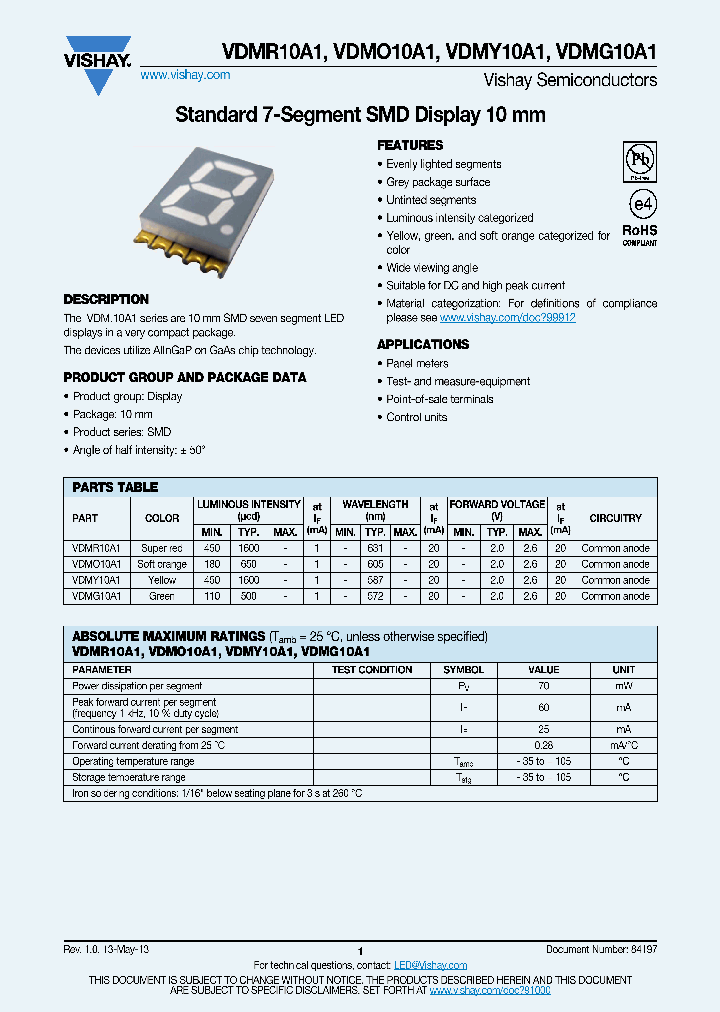 VDMO10A1_6725071.PDF Datasheet