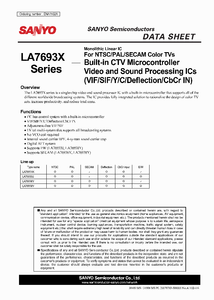 SANYOSEMICONDUCTORCOLTD-LA76931K_6643390.PDF Datasheet