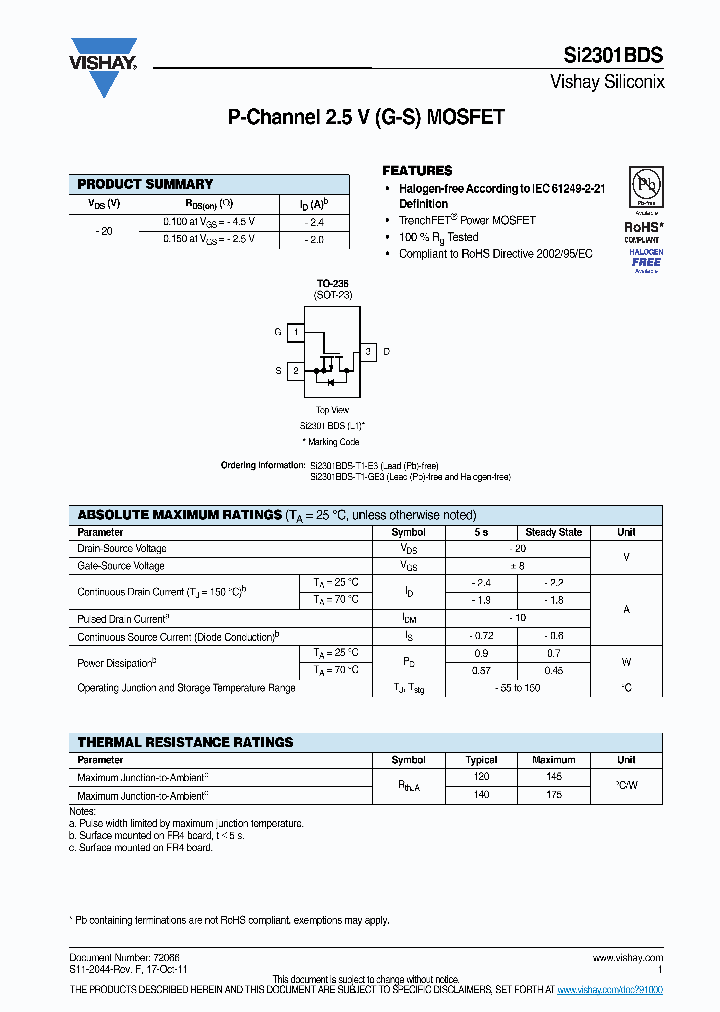 SI2301BDS_6759794.PDF Datasheet