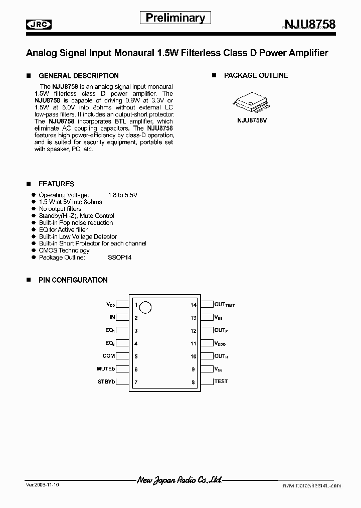 NJU8758_6765740.PDF Datasheet