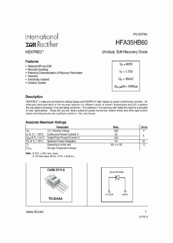 HFA35HB60_6656212.PDF Datasheet