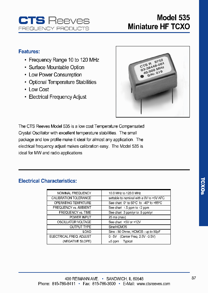 535CBBHASFREQ_6656878.PDF Datasheet