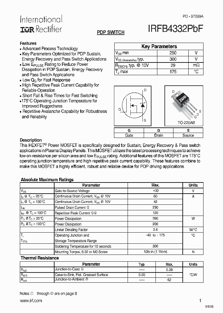 IRFB4332PBF_6659403.PDF Datasheet