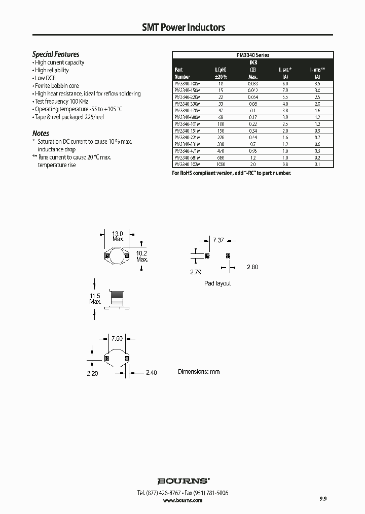 PM3340-100M_6662908.PDF Datasheet