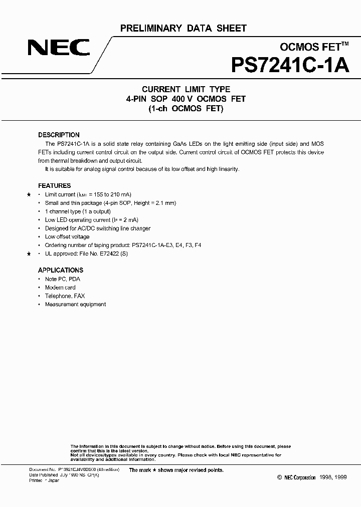 PS7241C-1A_6670099.PDF Datasheet