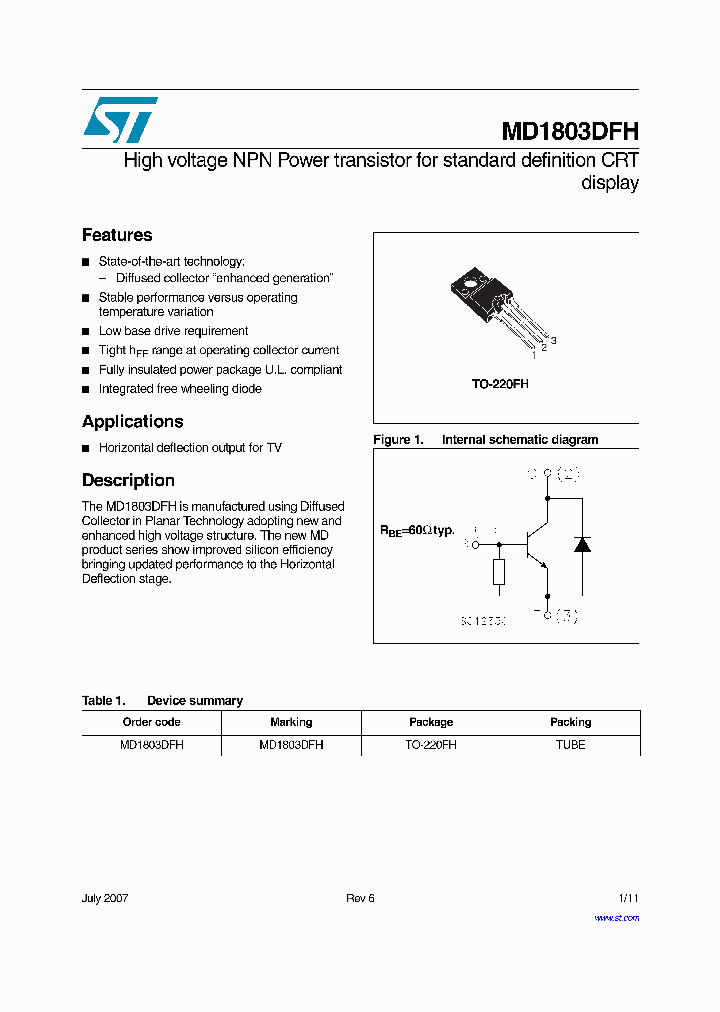 MD1803DFH_6678337.PDF Datasheet