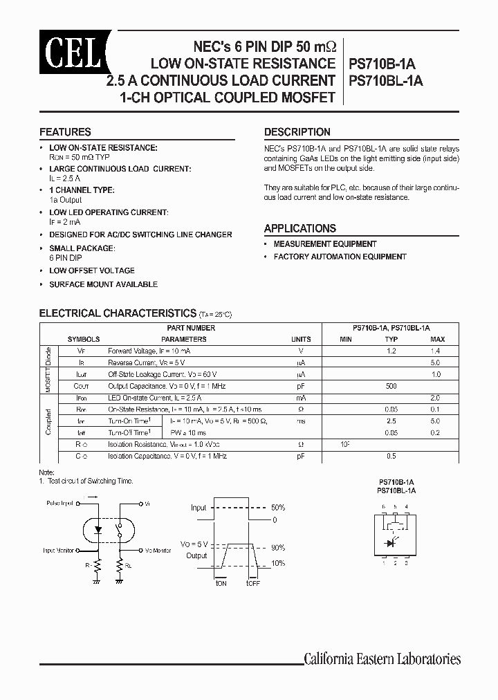 PS710BL-1A-E3_6678461.PDF Datasheet
