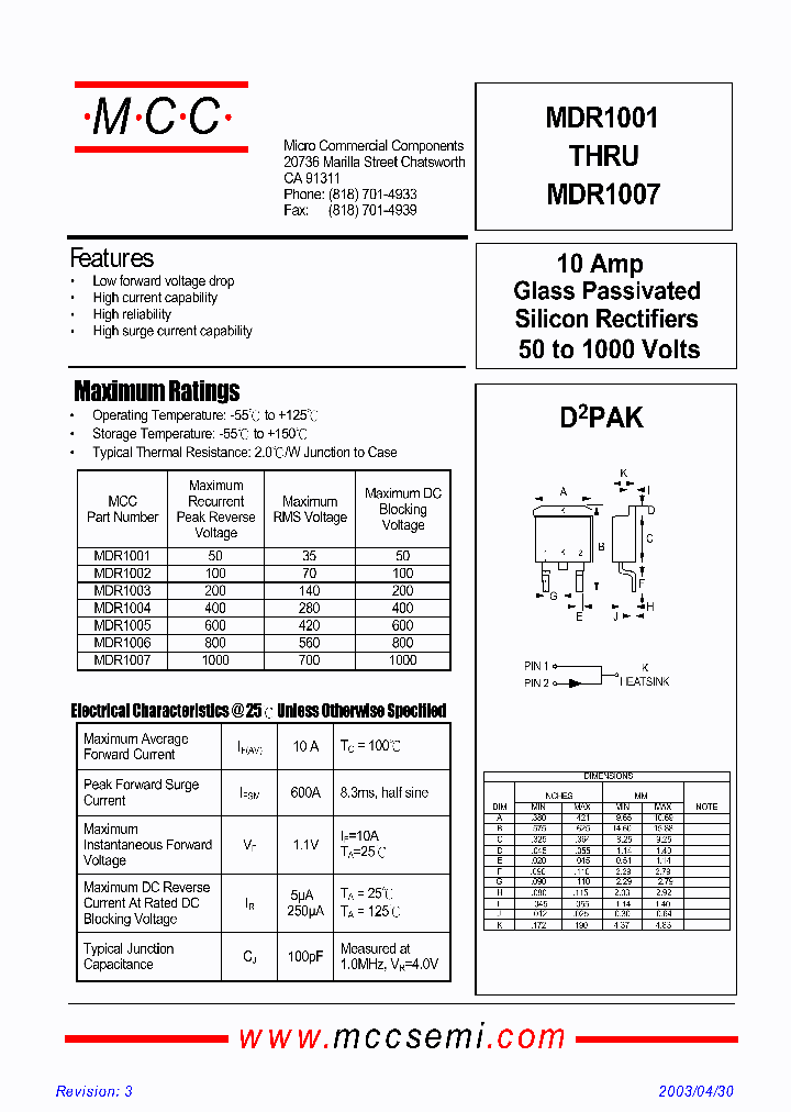 MDR1003-TP_6684714.PDF Datasheet