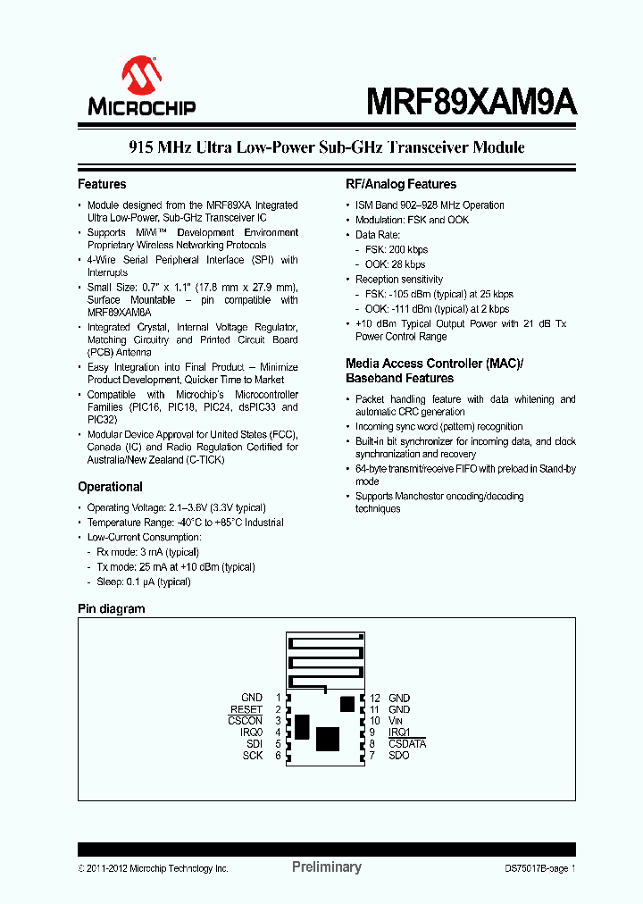 MRF89XAM9A12_6869087.PDF Datasheet