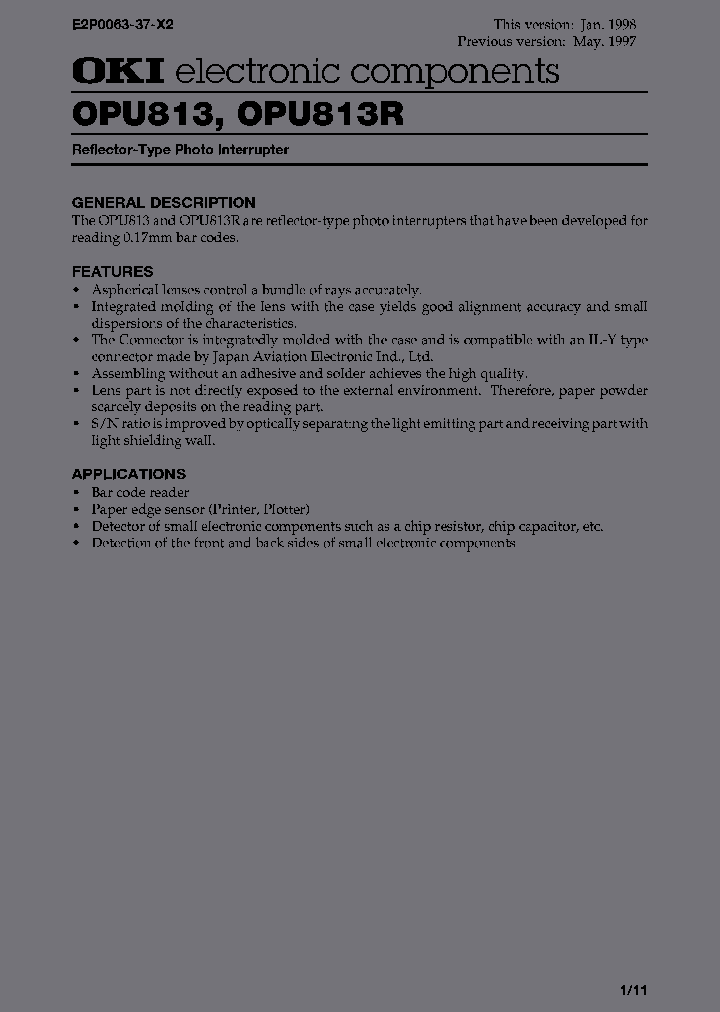 OPU813_6687554.PDF Datasheet
