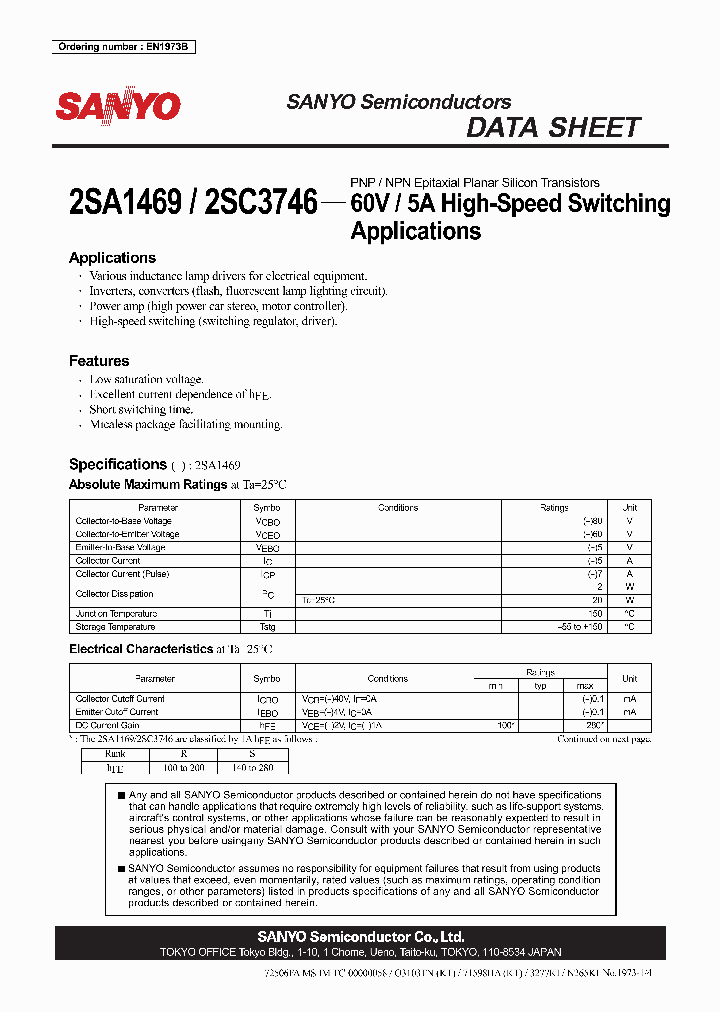 2SA1469S_6686620.PDF Datasheet