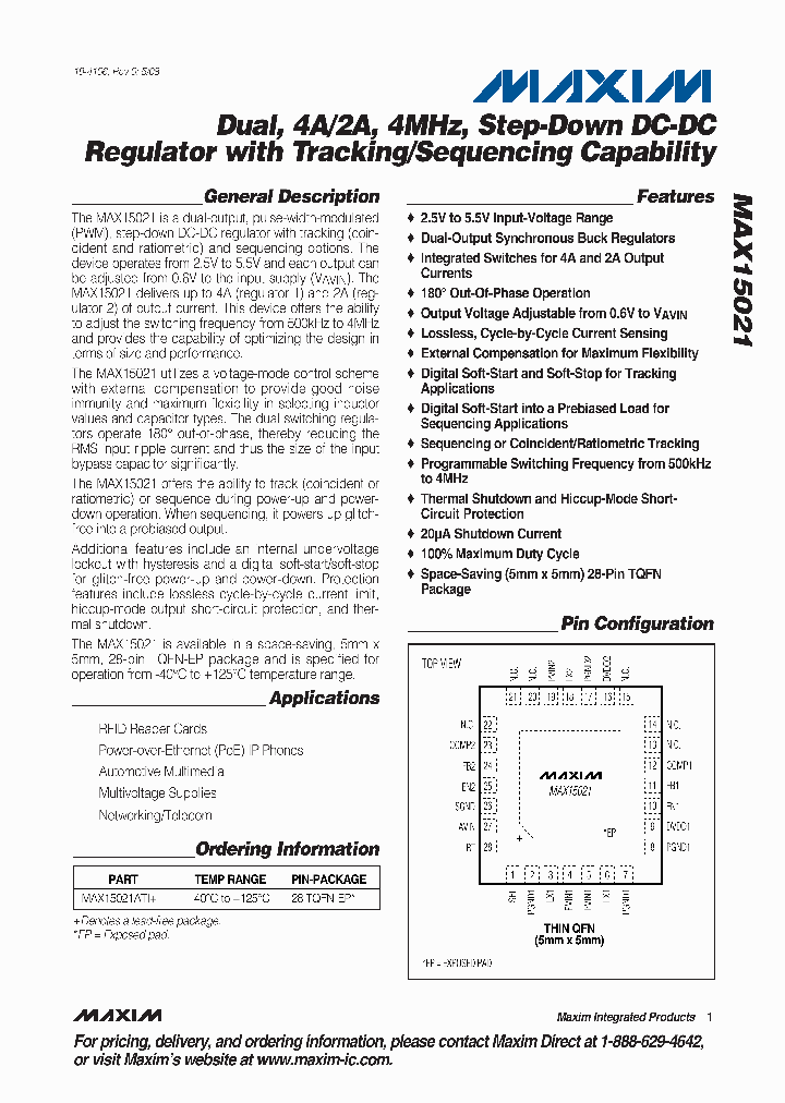 MAX15021ATI_6685877.PDF Datasheet