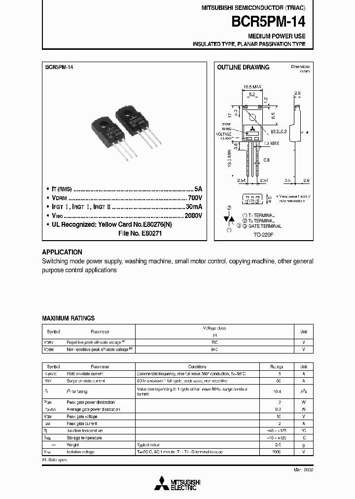 BCR5PM-14_6695043.PDF Datasheet