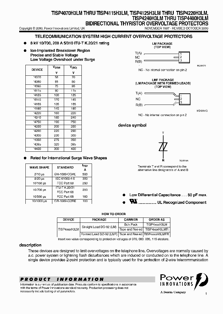 TISP4115H3LM_6697569.PDF Datasheet