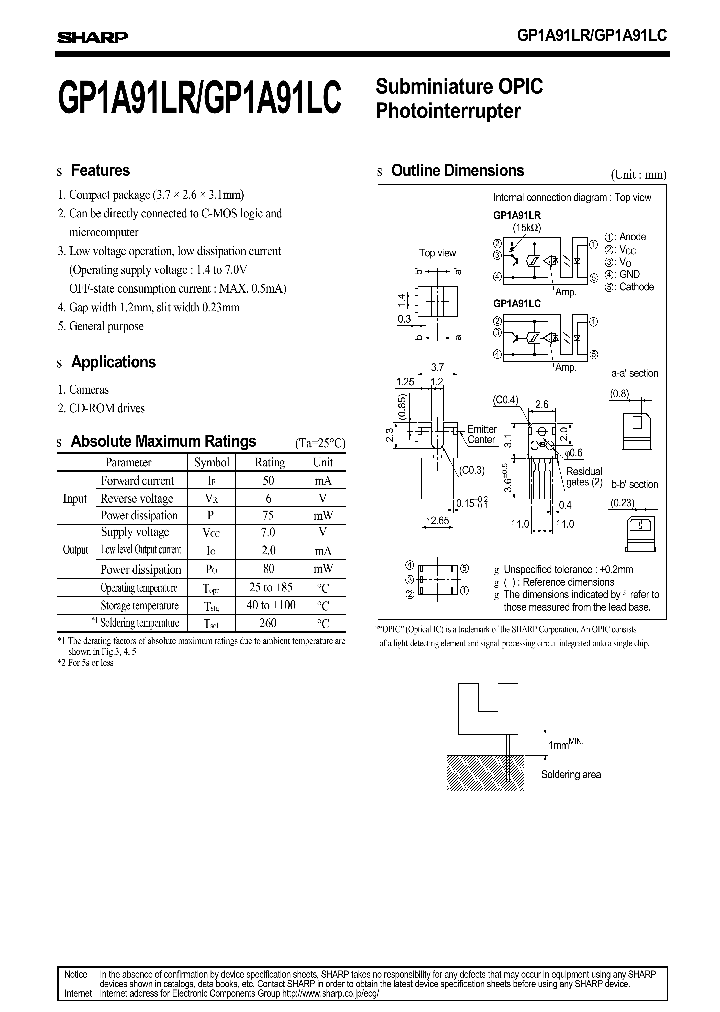 GP1A91LR_6696220.PDF Datasheet