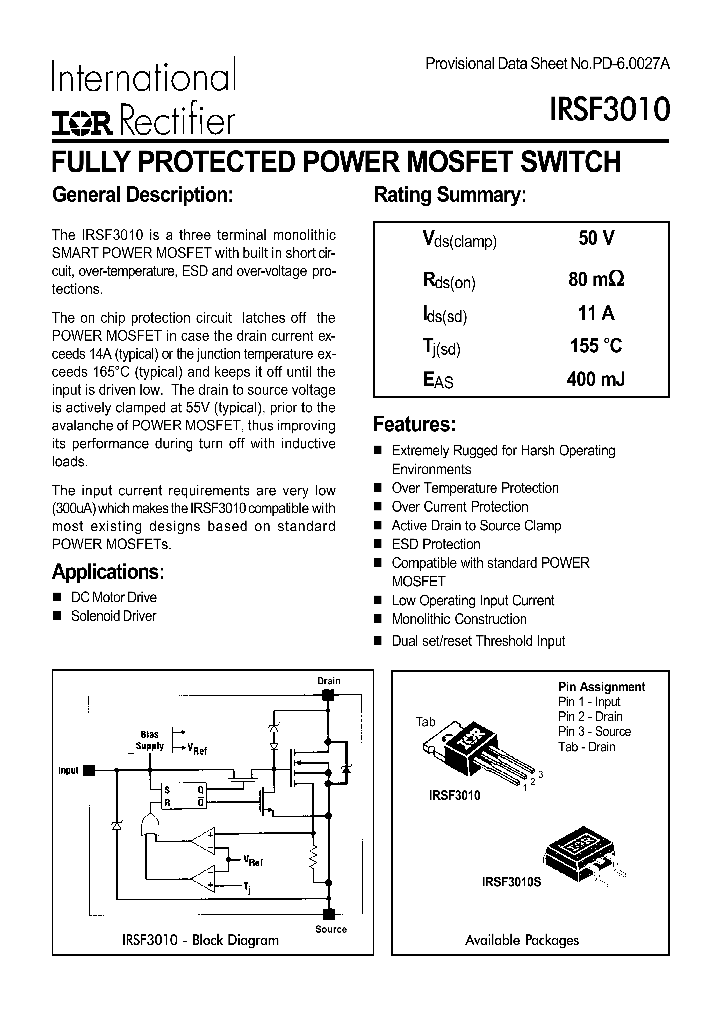 IRSF3010STRR_6699156.PDF Datasheet