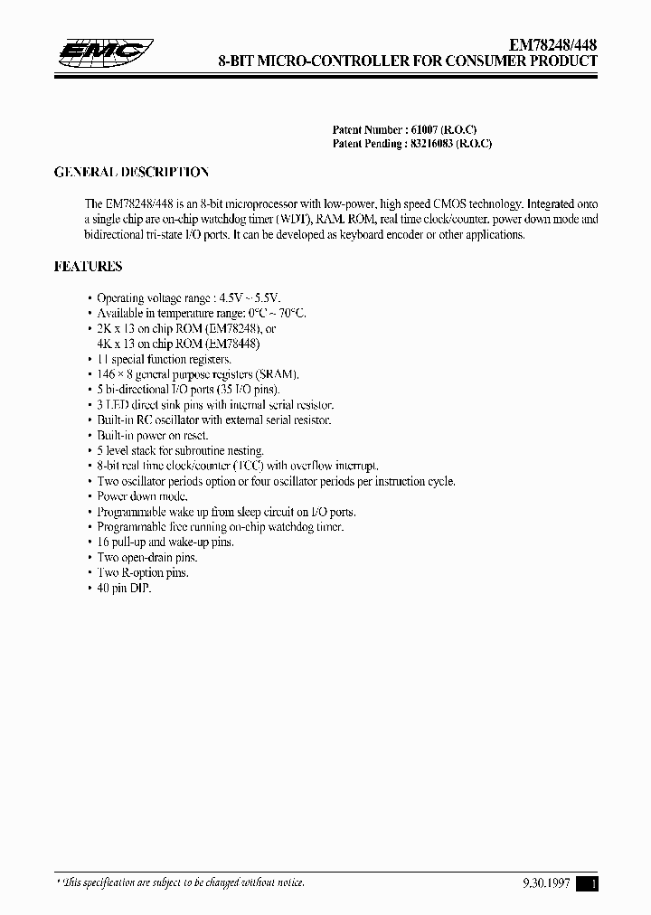 EM78248_6701334.PDF Datasheet