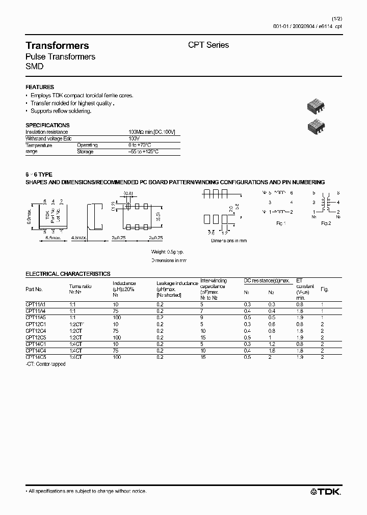 CPT11B0_6703687.PDF Datasheet