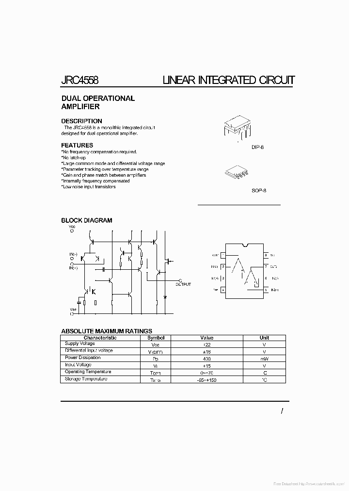 JRC4558_6933134.PDF Datasheet