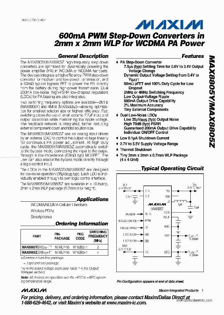 MAX8805Z_6933241.PDF Datasheet