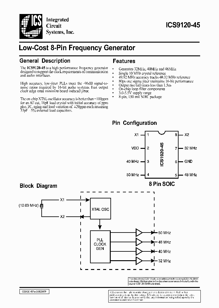 ICS9120M-45_6714484.PDF Datasheet