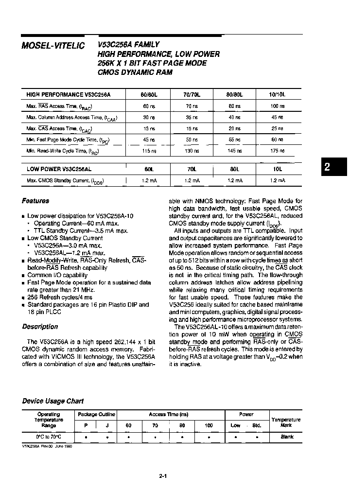 V53C256AP60_6715883.PDF Datasheet