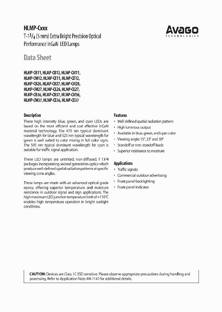 HLMP-CM37-X1000_6719045.PDF Datasheet