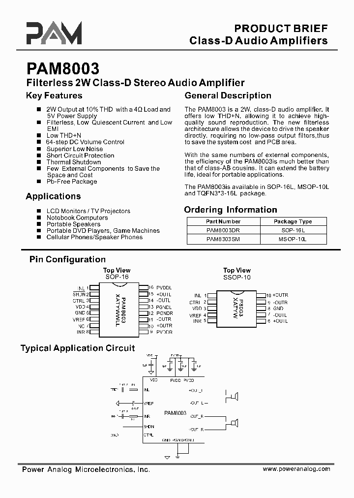 PAM8003_6936866.PDF Datasheet