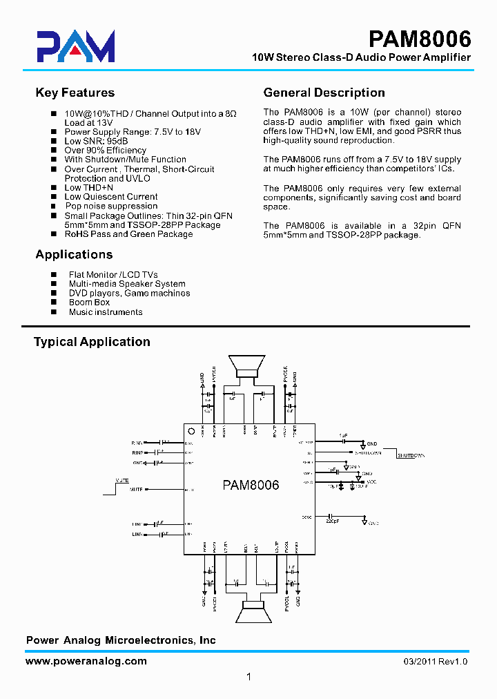 PAM8006_6936869.PDF Datasheet