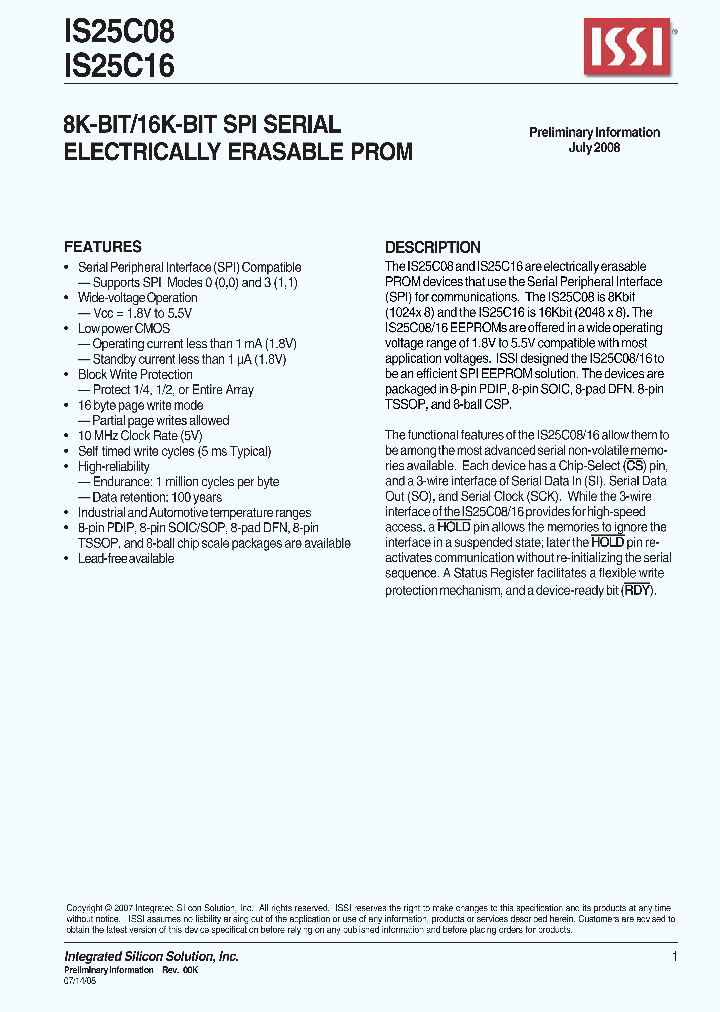 IS25C08-2PI_6747662.PDF Datasheet