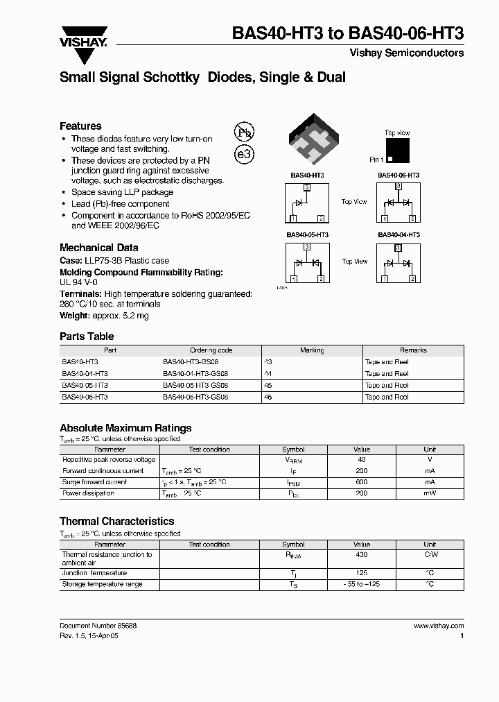 BAS40-04-HT3-GS08_6752165.PDF Datasheet