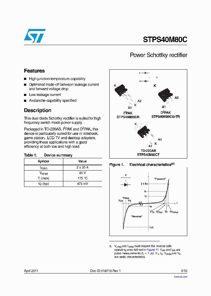 STPS40M80C_6939423.PDF Datasheet