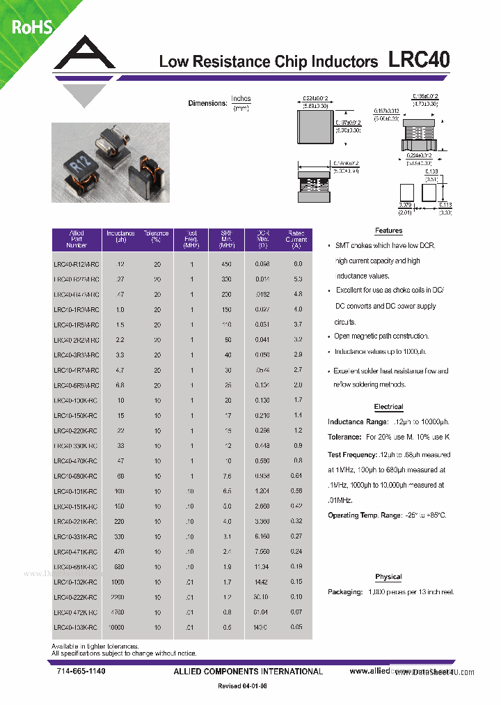LRC40_6939608.PDF Datasheet