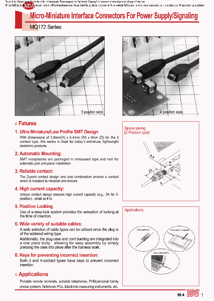 MQ172-4PA11_6768749.PDF Datasheet